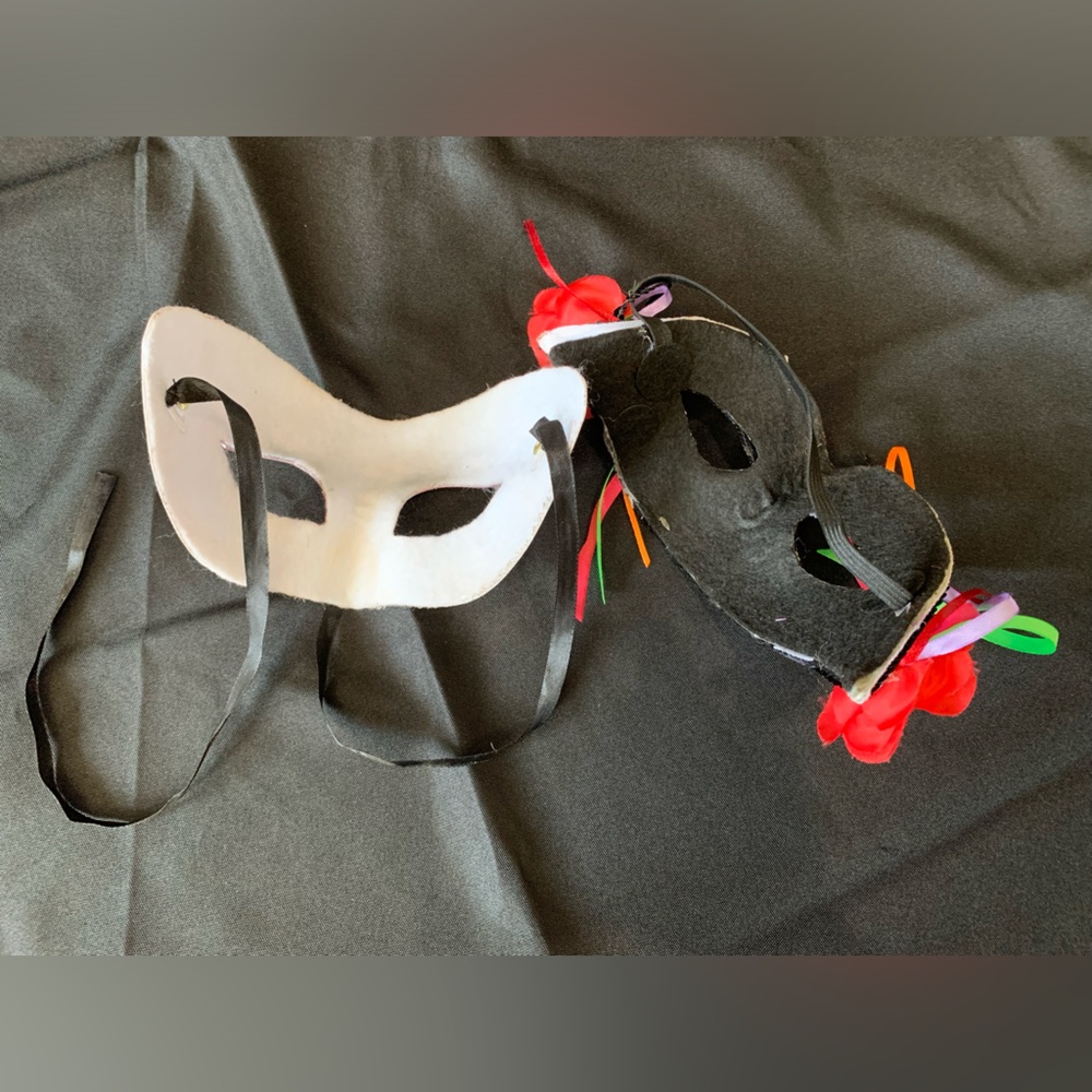 Halloween Costume. Day of the Dead 2 Masks. - Picture 4 of 4